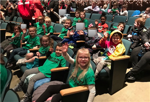 at the play at the play